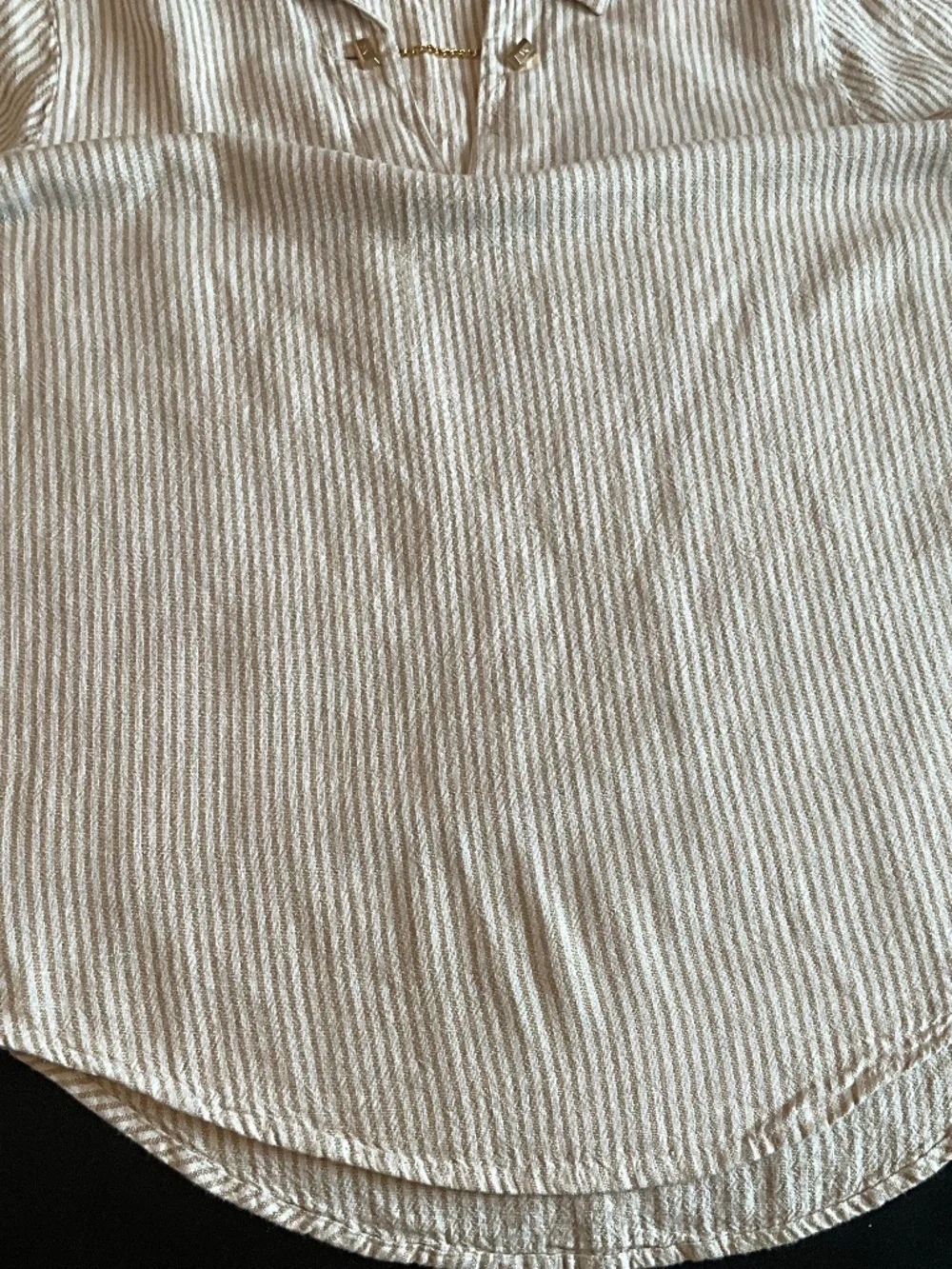 Michael Kors Long Sleeve Linen Top